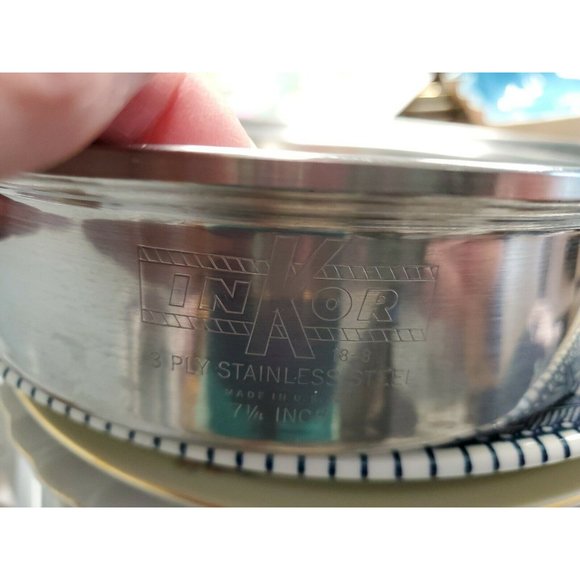 InKor Stainless Steel 1 Quart Pan With Lid Vintage USA 3-Ply 18-8 - Picture 6 of 7